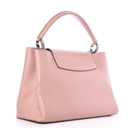 Louis Vuitton Taurillon Capucines MM Magnolia 3 of 12