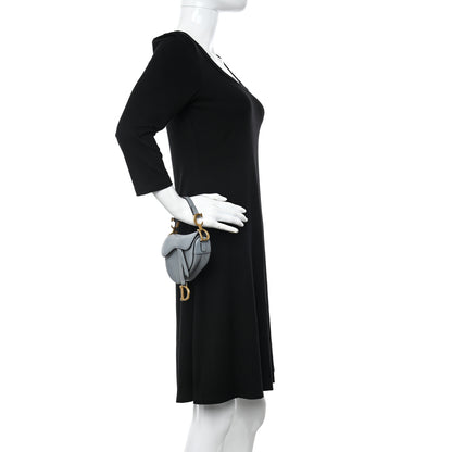 Christian Dior Goatskin Micro Saddle Bag Cloud Blue 2 of 9