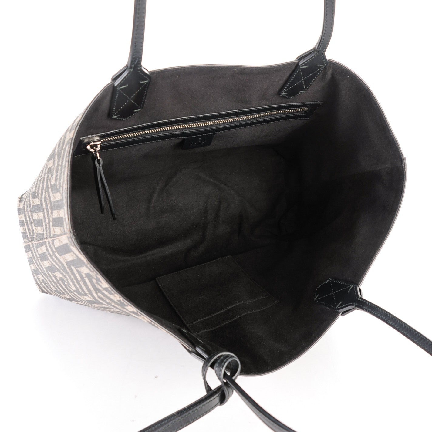 GG Supreme Monogram Caleido Web Medium Tote Beige Ebony