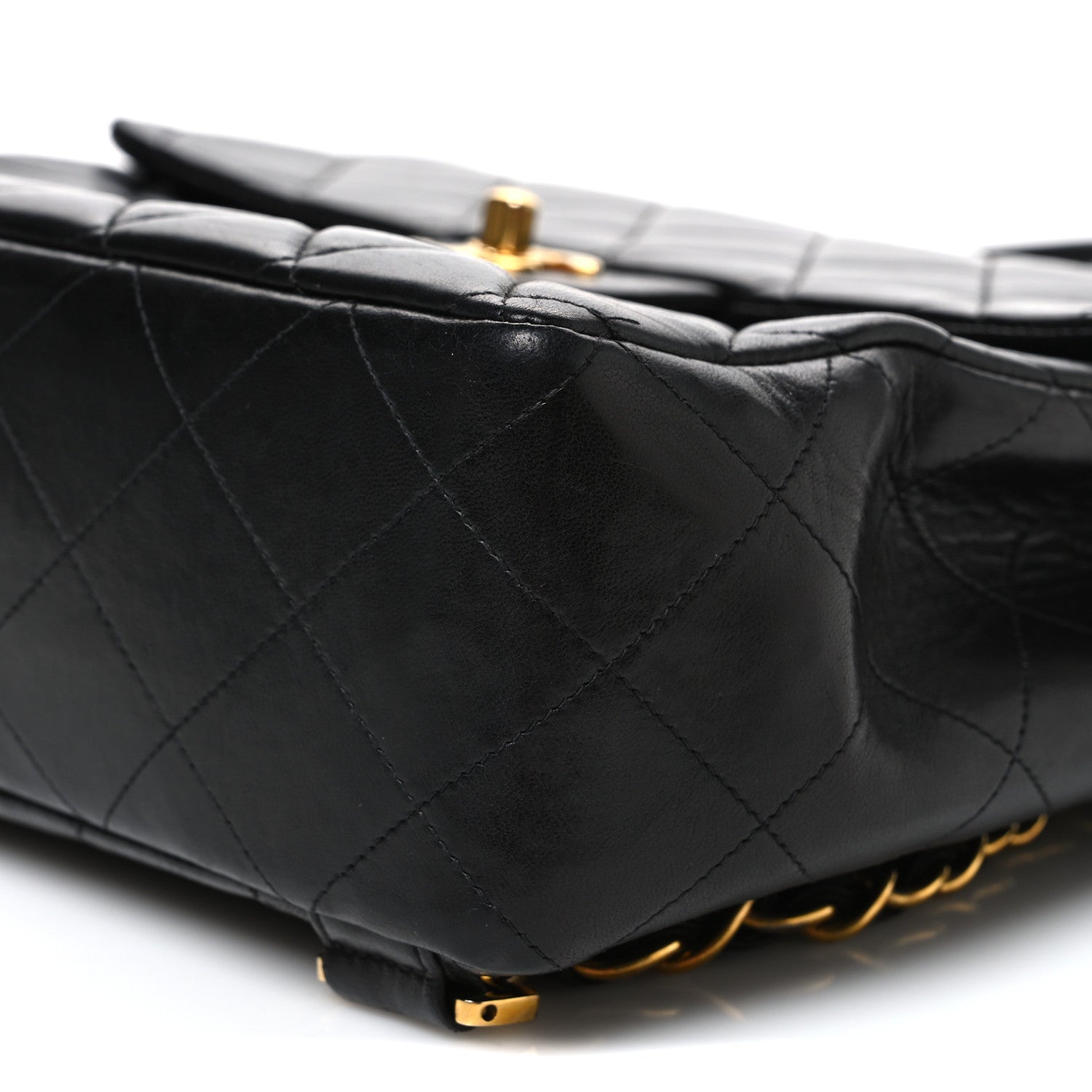 Chanel Lambskin Quilted Backpack Black 10 of 10