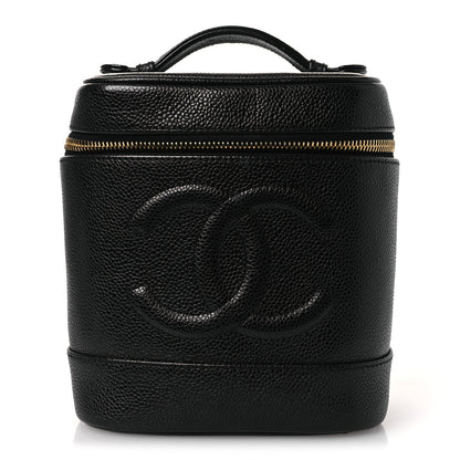 Chanel Caviar Vanity Cosmetic Case Black 1 of 14