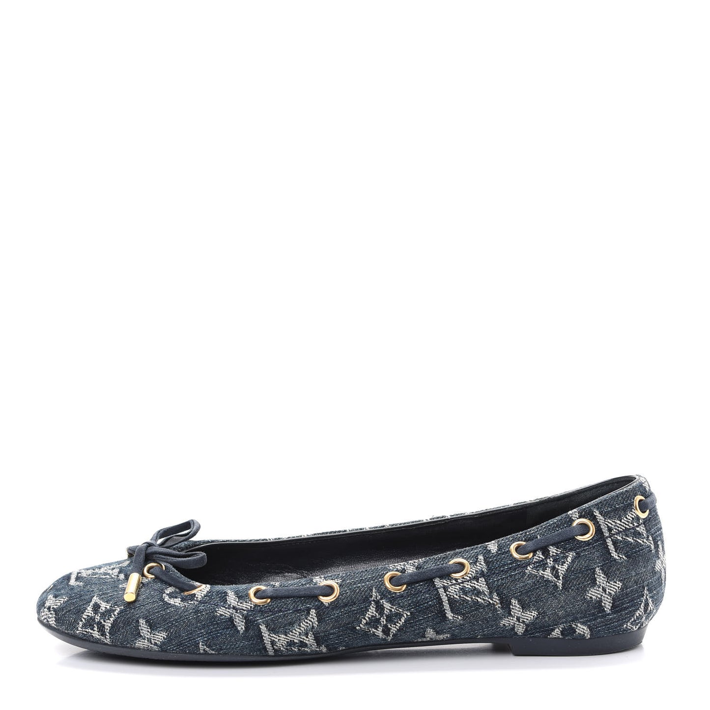 Monogram Denim Oasis Ballerina Flats 37.5 Blue