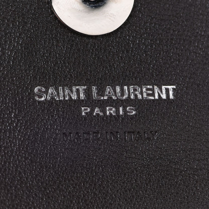 Saint Laurent Sheepskin Matelasse Chevron Monogram Mini College Bag Dark Anthracite 5 of 8