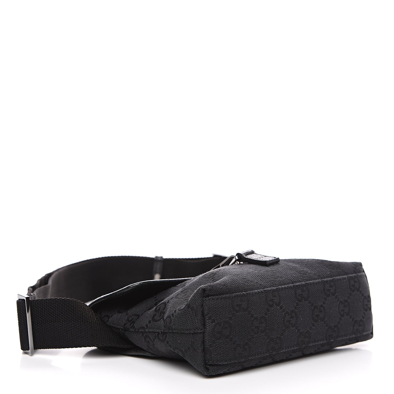 Gucci GG Monogram Web Flight Belt Bag Black 3 of 8