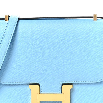 Hermes Epsom Constance 18 Celeste 10 of 13