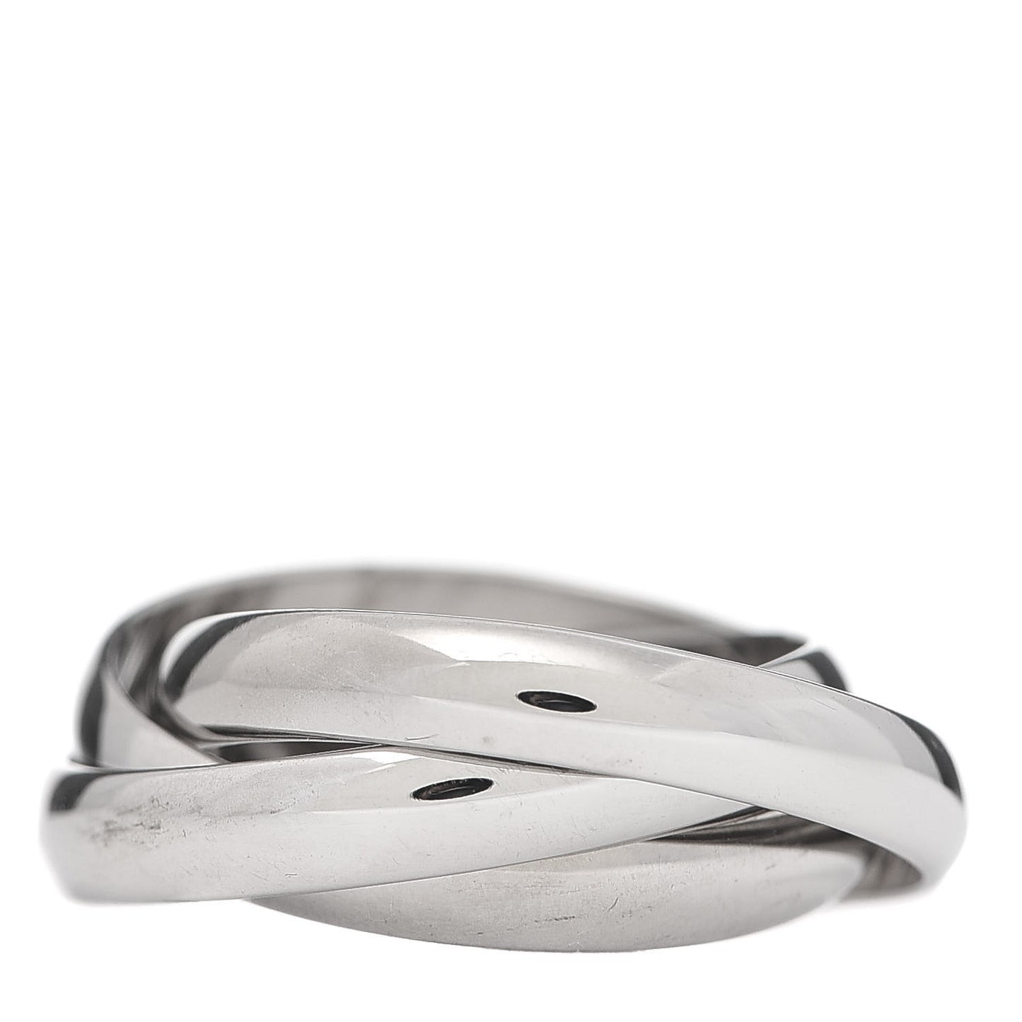 18K White Gold Classic Trinity Ring 53 6.25