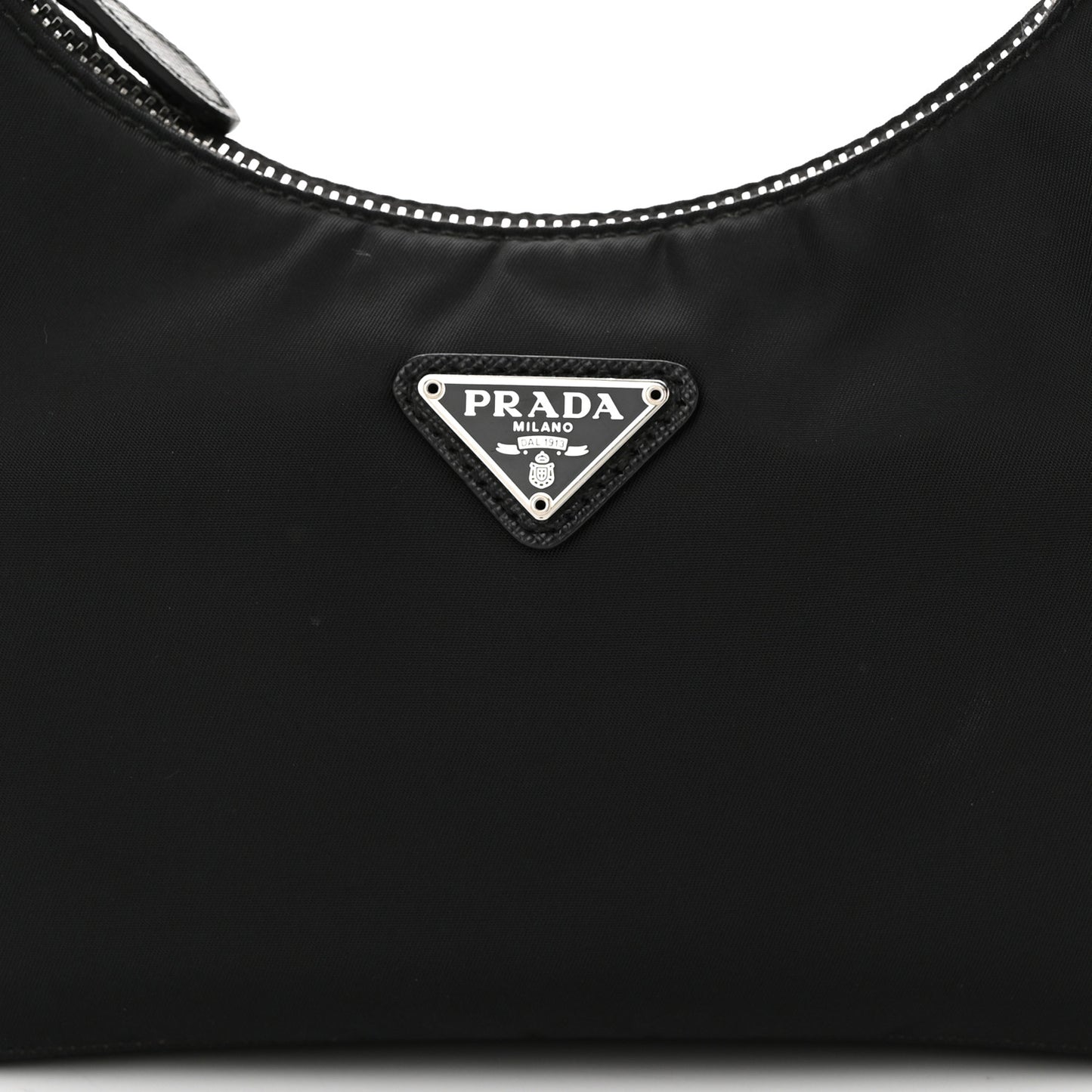 Tessuto Nylon Saffiano Mini Re-Edition 2005 Bag Black