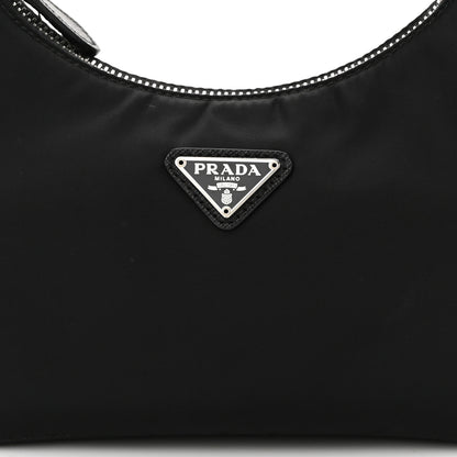 Prada Tessuto Nylon Saffiano Mini Re-Edition 2005 Bag Black 9 of 13