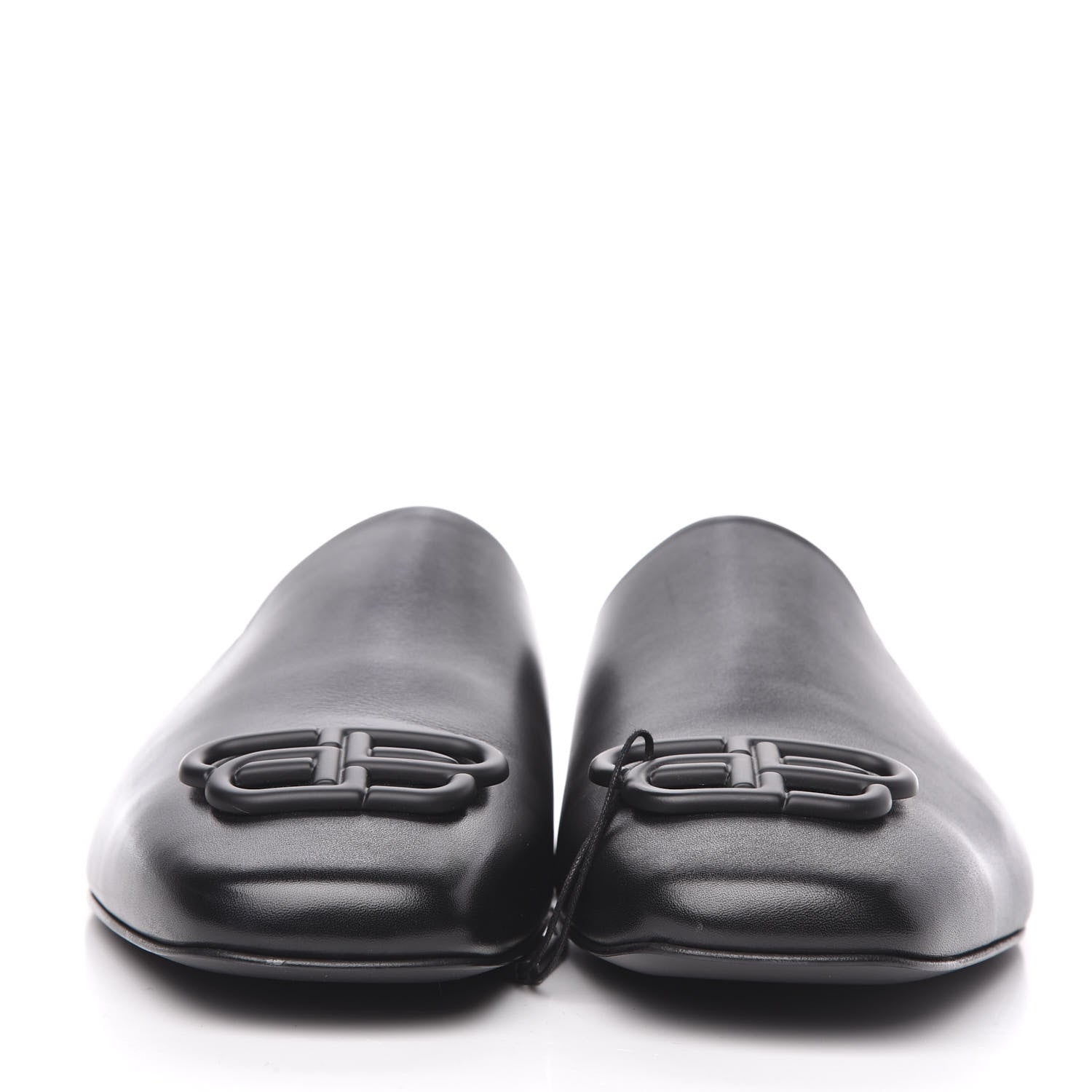 Balenciaga Smooth Calfskin Mens Cozy BB Flat Carrera Mules 43 Black 2 of 9