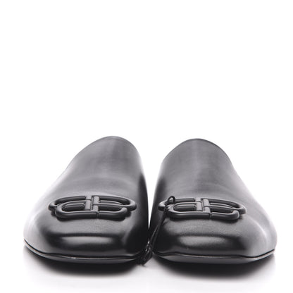 Balenciaga Smooth Calfskin Mens Cozy BB Flat Carrera Mules 43 Black 2 of 9