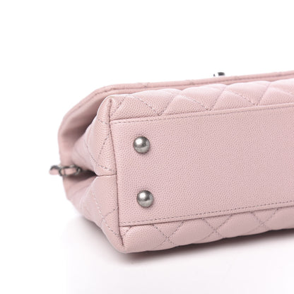 Chanel Caviar Quilted Mini Coco Handle Flap Pink 9 of 11