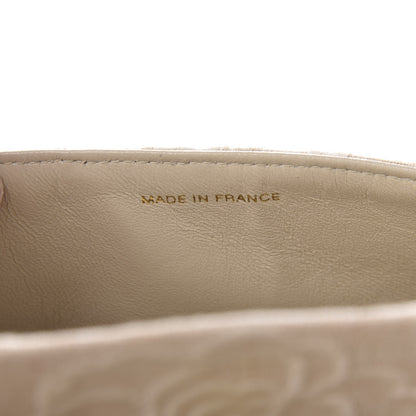 Chanel Canvas Camellia Small Double Flap Ivory 10 of 13