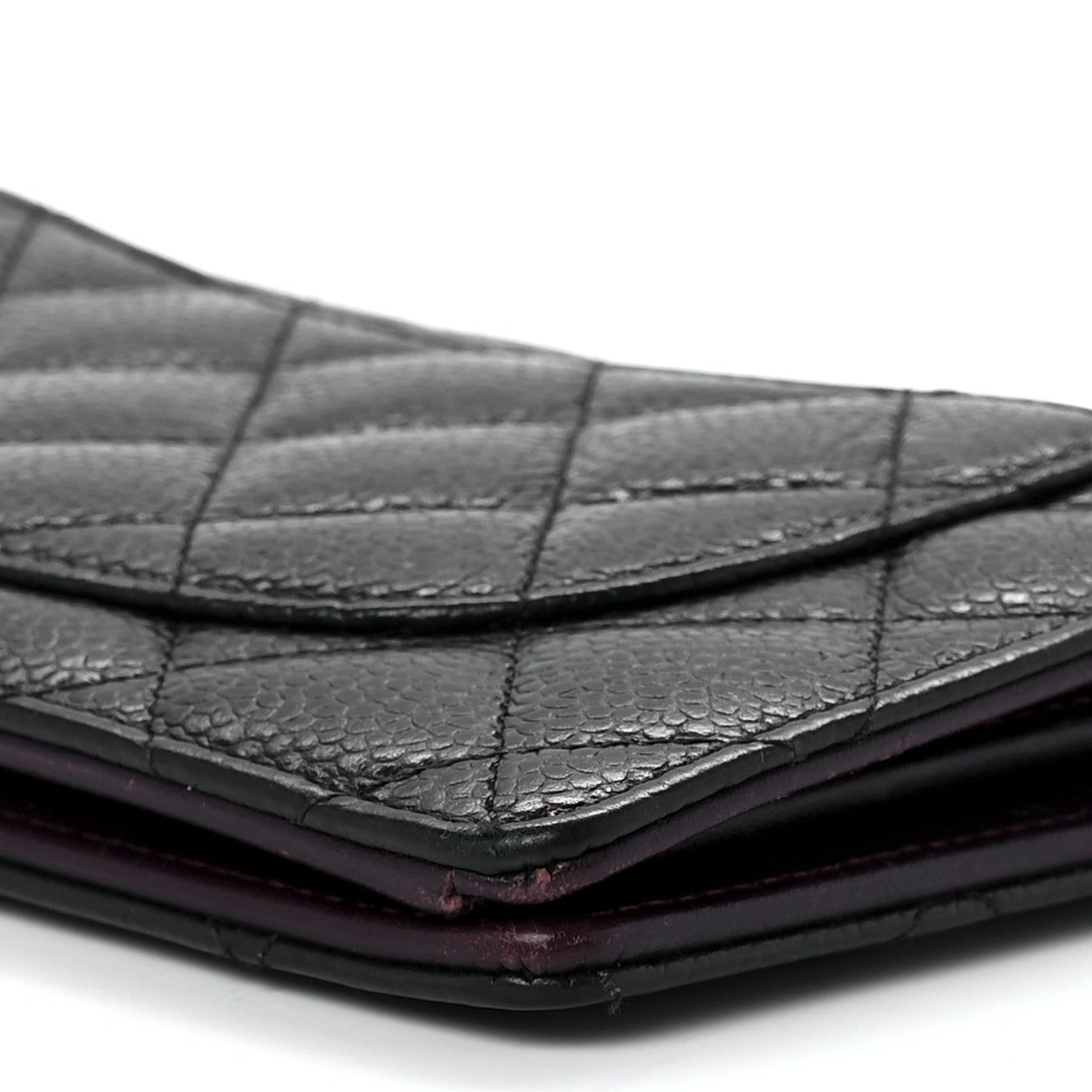 Chanel Caviar Quilted Yen Wallet Black 12 of 14