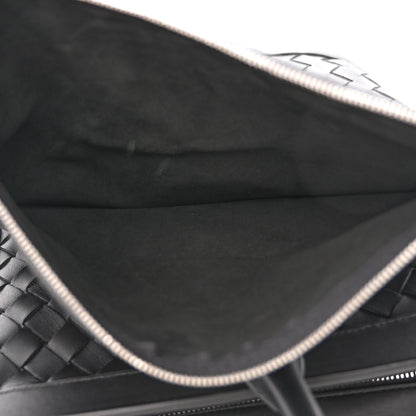 Bottega Veneta Calfskin Intrecciato Zipped Tote Black 7 of 12