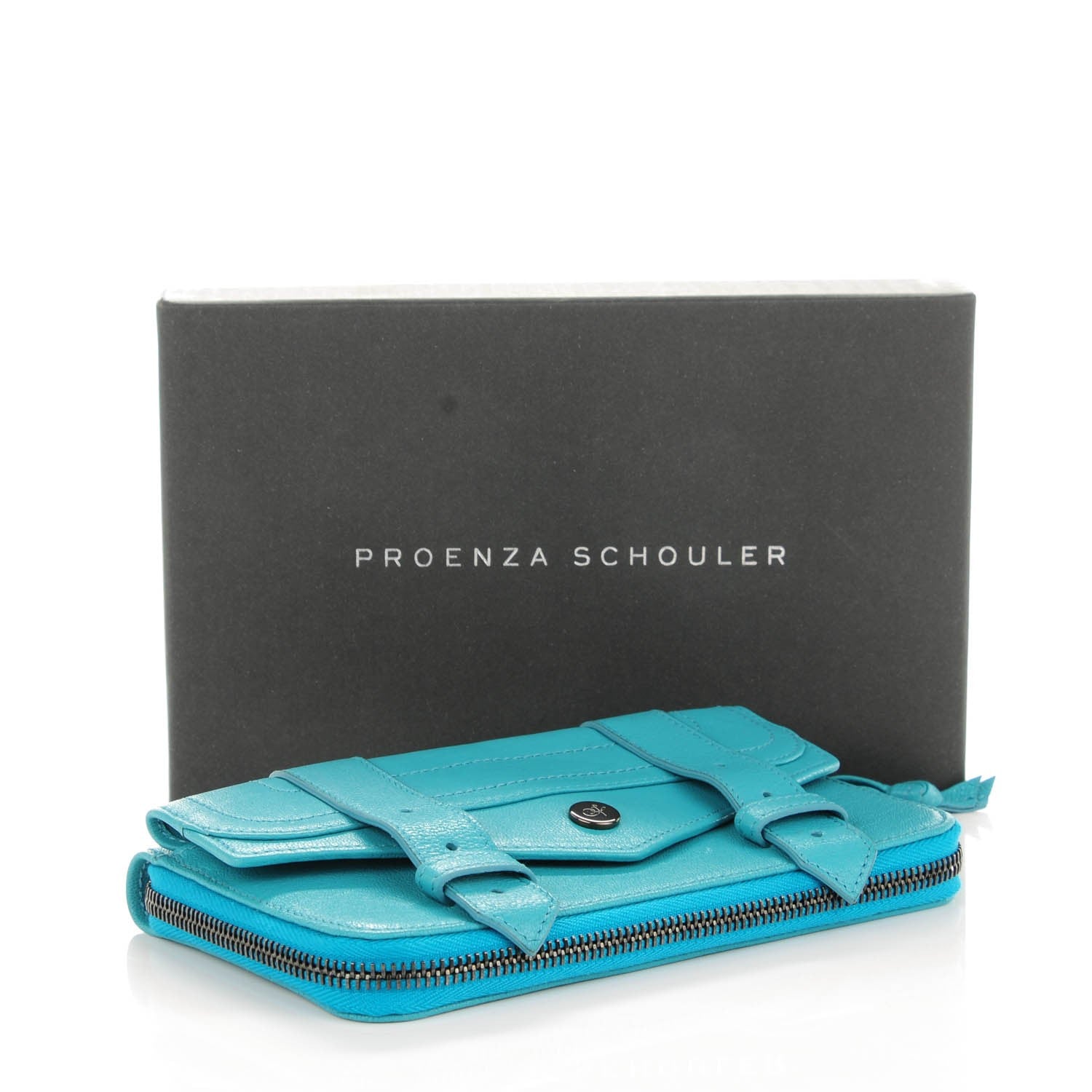 Proenza Schouler Lambskin PS1 Large Zip Around Wallet Oahu 4 of 6