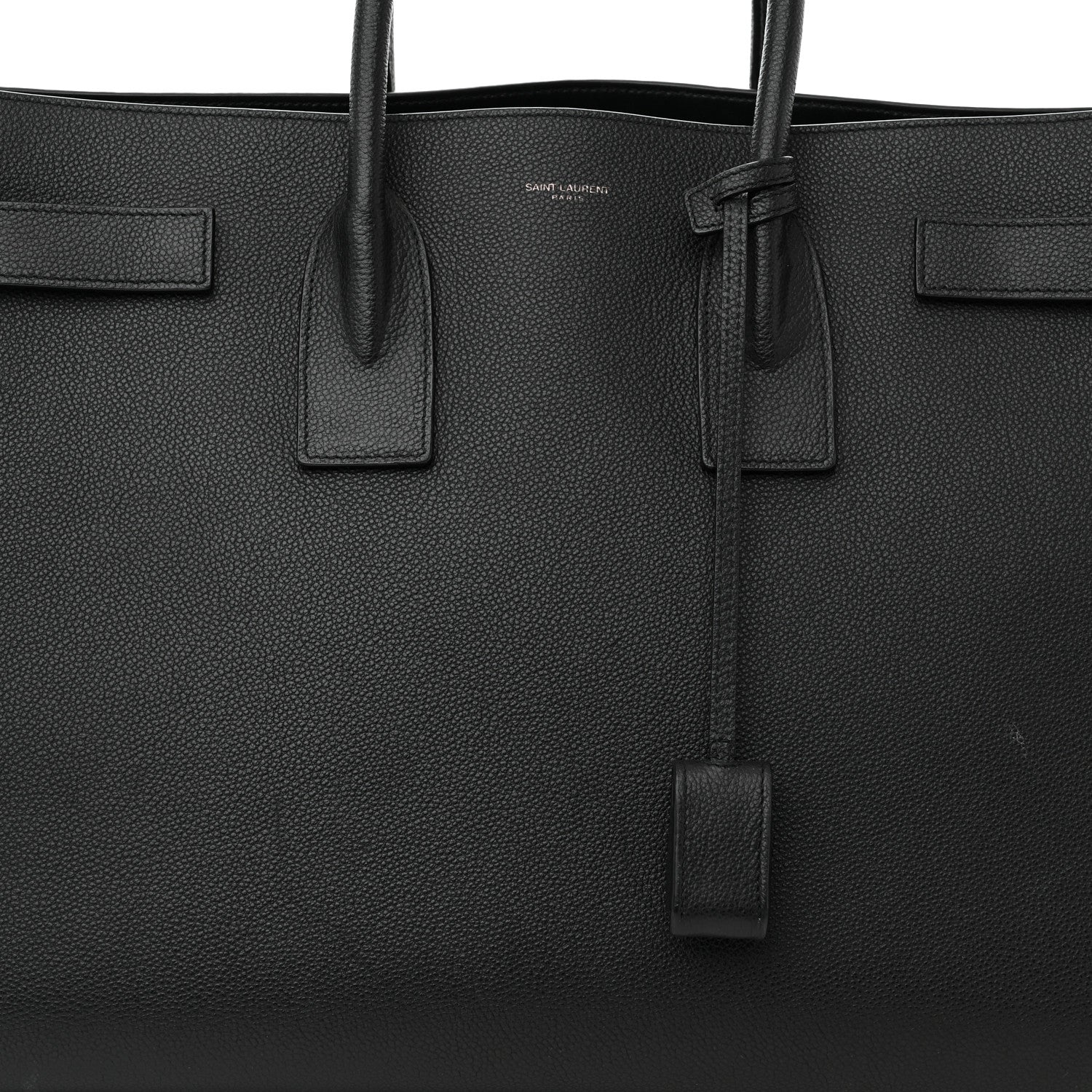 Saint Laurent Grained Calfskin Large Sac De Jour Carryall Black 7 of 20