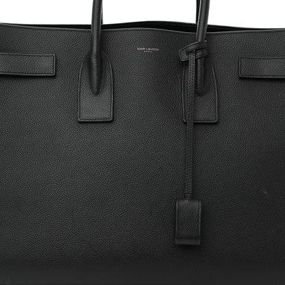 Saint Laurent Grained Calfskin Large Sac De Jour Carryall Black 7 of 20