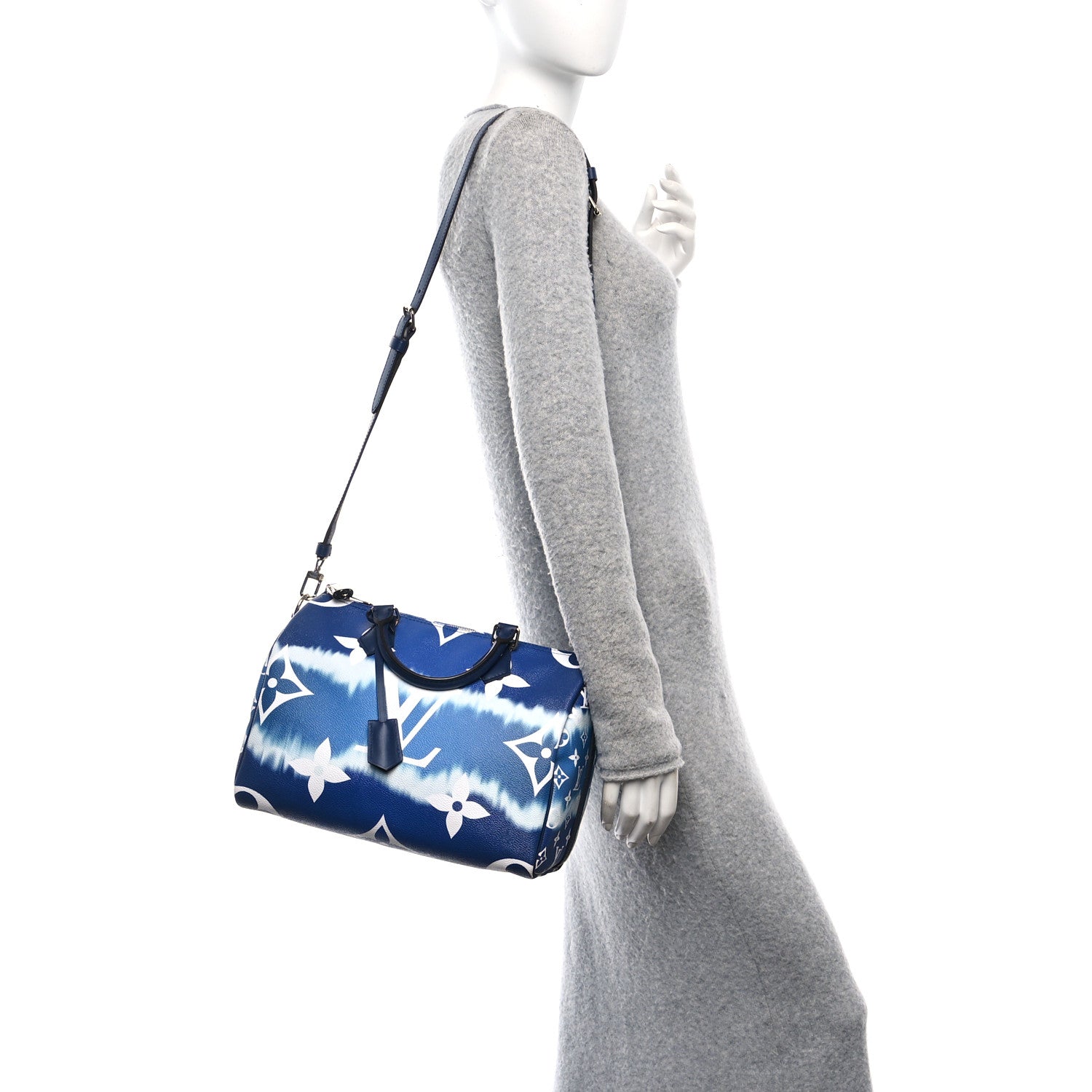 Louis Vuitton Monogram Escale Speedy Bandouliere 30 Blue 2 of 10