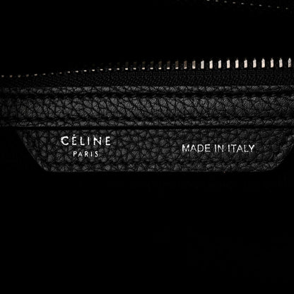 Celine Drummed Calfskin Mini Luggage Black 6 of 13