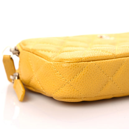 Chanel Caviar Quilted Small Clutch With Chain Yellow 12 of 18