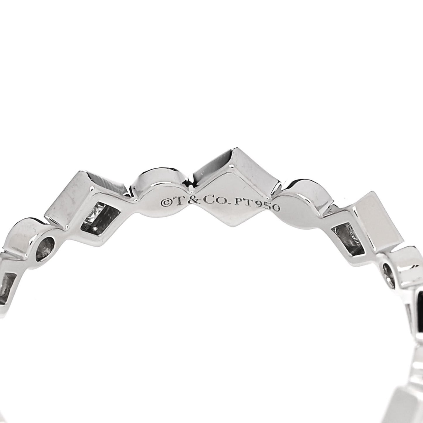 Platinum Diamond Jazz Band Ring 48 4.5