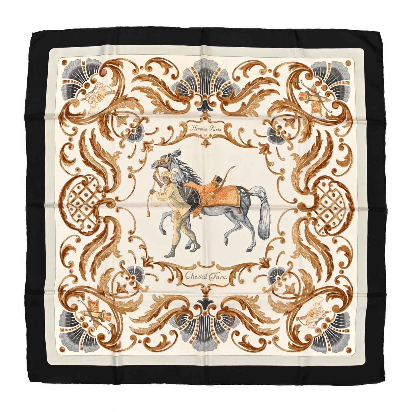 Silk Cheval Turc Scarf 90
