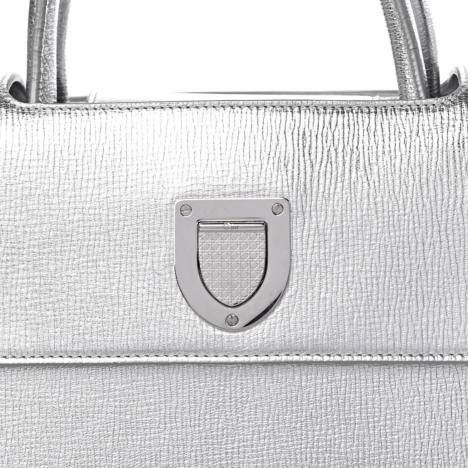 Christian Dior Metallic Grained Calfskin Medium Diorever Flap Silver 12 of 12