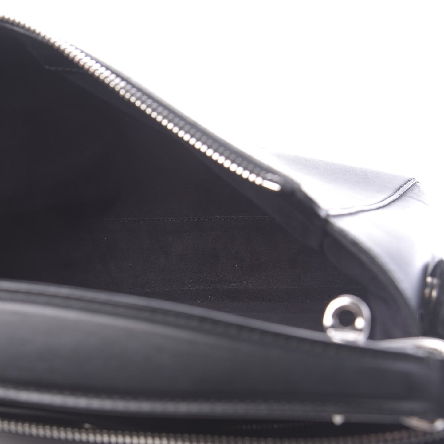 Vitello Baltico Dolce Shiny Nappa Lace Up DotCom Satchel Black Blue