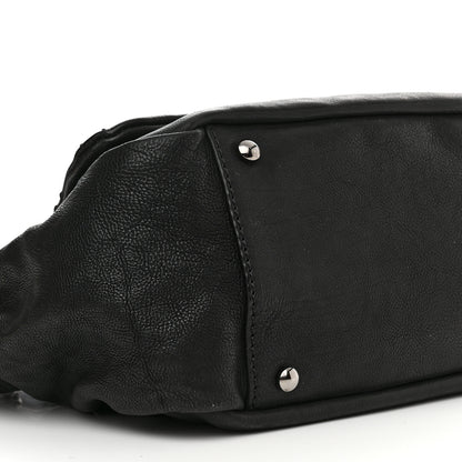 Chanel Calfskin Diamond Stitch Accordion Flap Black 9 of 10