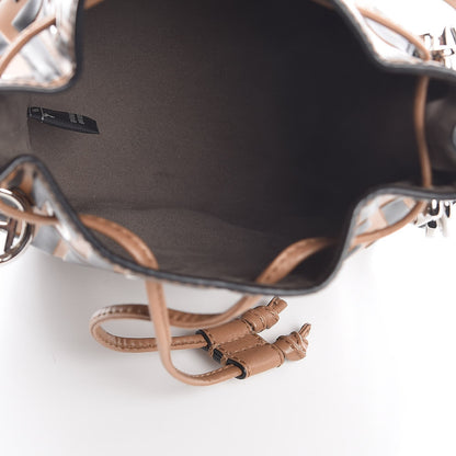Fendi Vitello Liberty F is Fendi FF Embossed Mini Mon Tresor Bucket Bag Tobacco Black 6 of 9