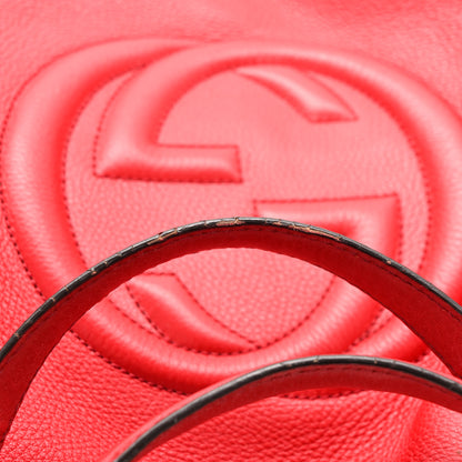 Gucci Pebbled Calfskin Medium Soho Shoulder Bag Tabasco Red 11 of 11