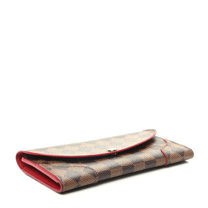 Louis Vuitton Damier Ebene Caissa Wallet Cherry 4 of 9