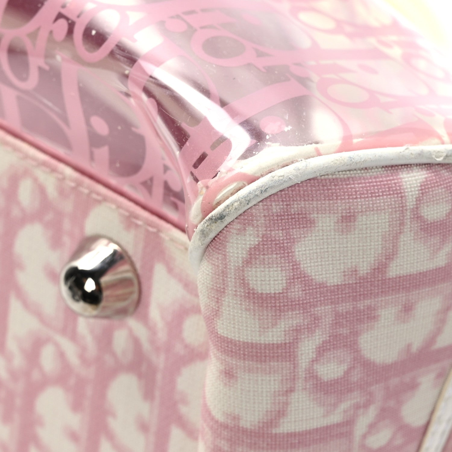 Christian Dior Monogram PVC Bowler Pink 9 of 12