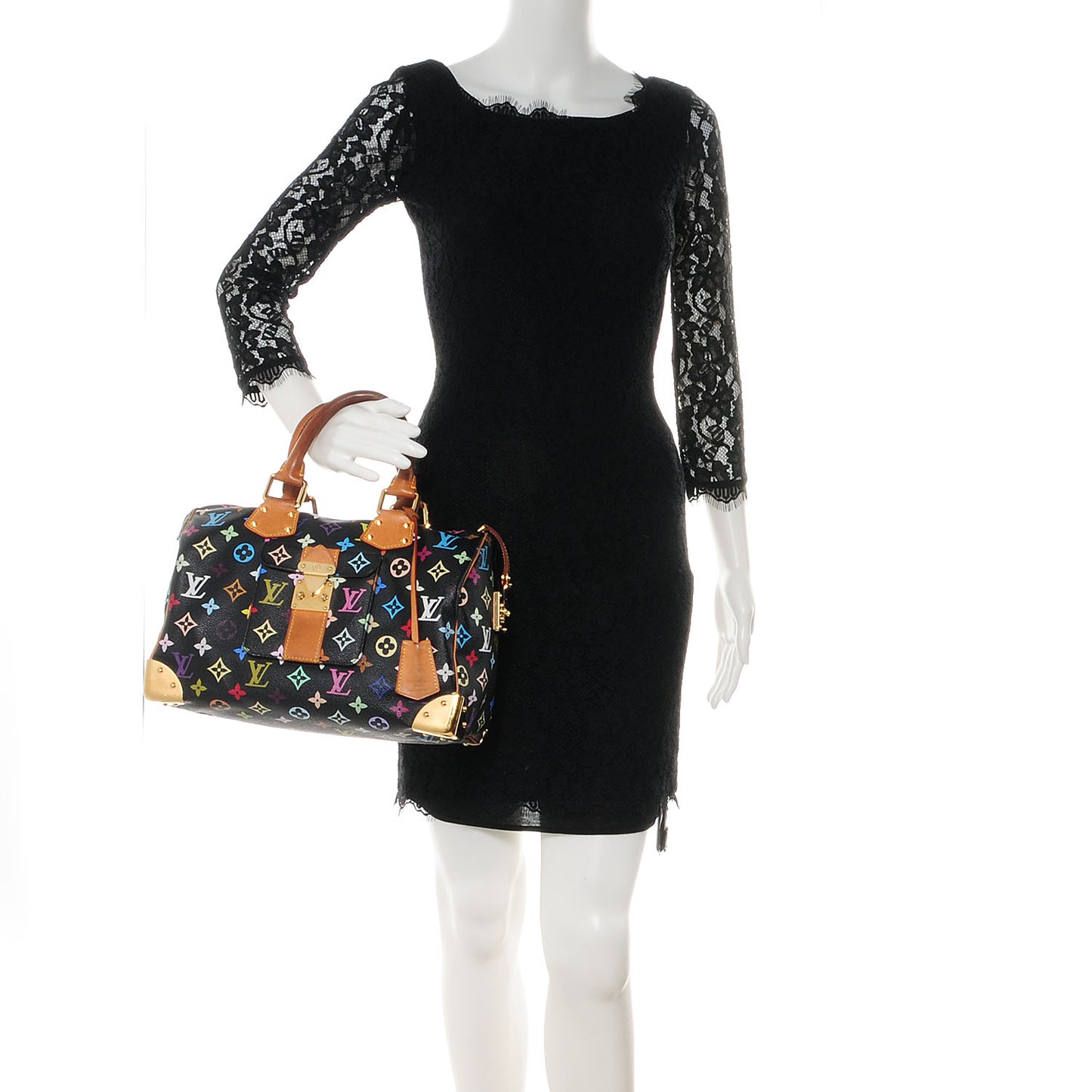 Monogram Multicolor Speedy 30 Black