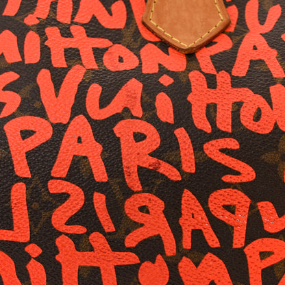 Louis Vuitton Monogram Graffiti Speedy 30 Orange 11 of 12