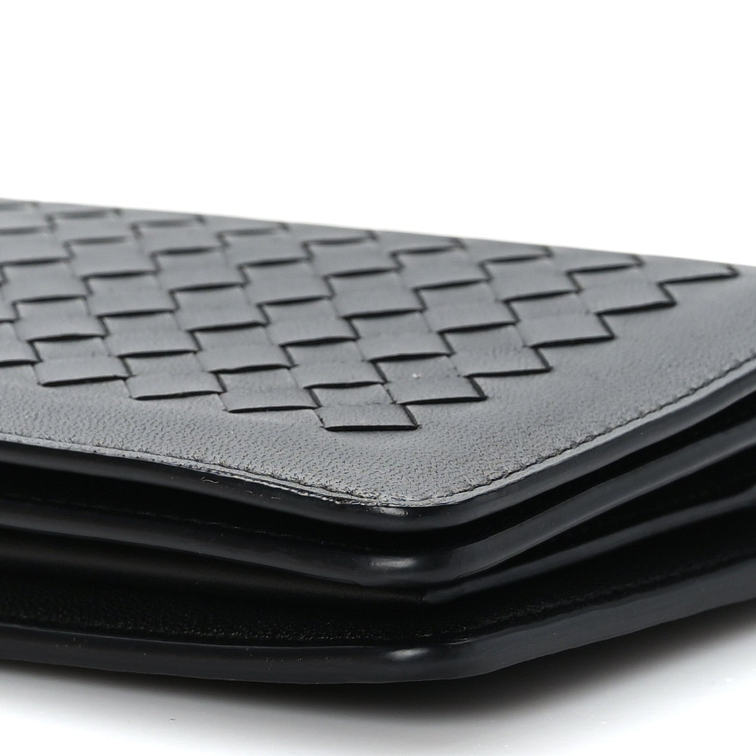 Bottega Veneta Nappa Intrecciato Continental Wallet on Chain Black 9 of 10