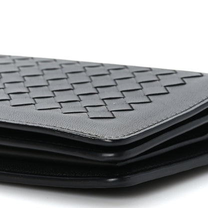 Bottega Veneta Nappa Intrecciato Continental Wallet on Chain Black 9 of 10