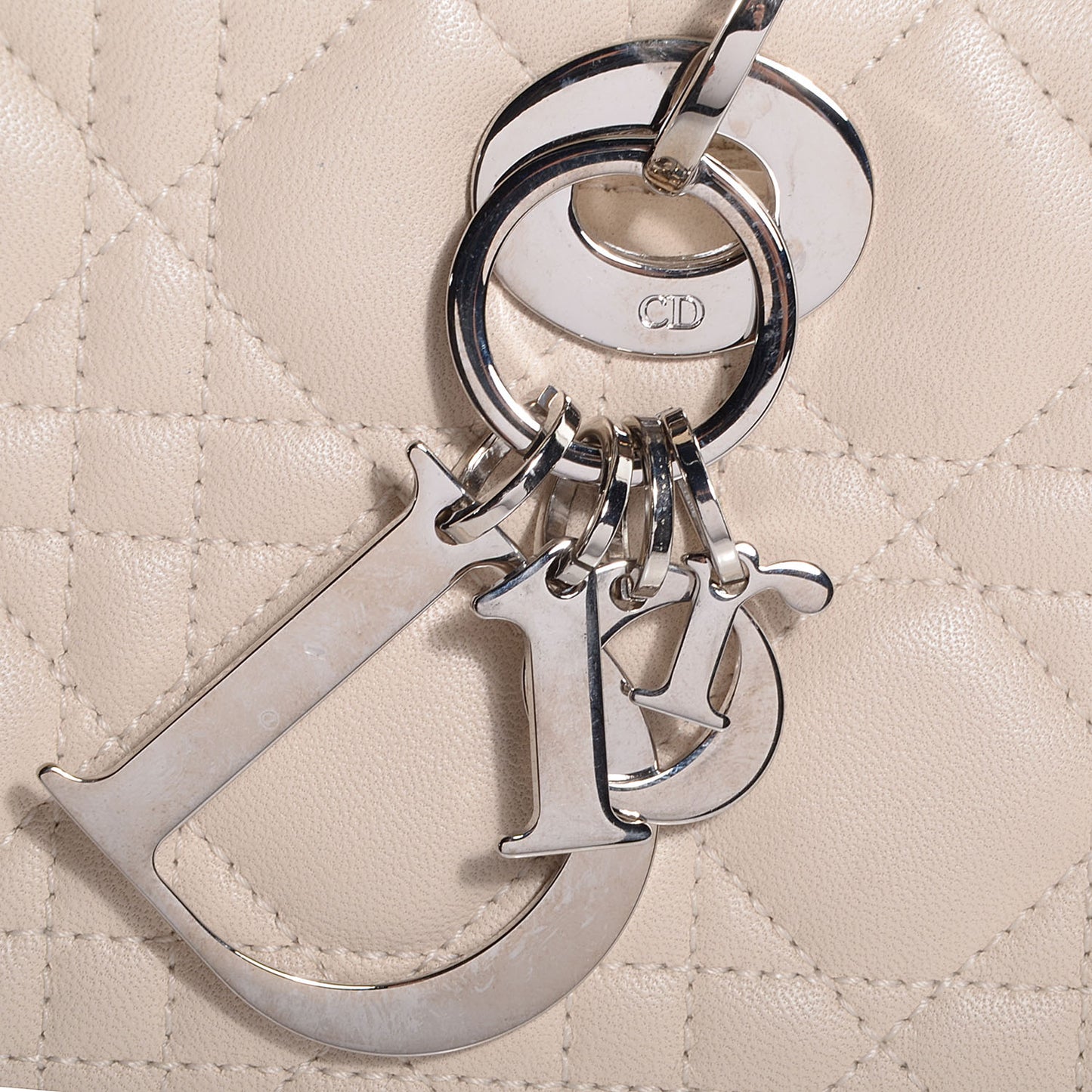 Lambskin Cannage Soft Lady Dior East West Beige