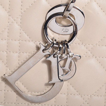 Christian Dior Lambskin Cannage Soft Lady Dior East West Beige 8 of 8
