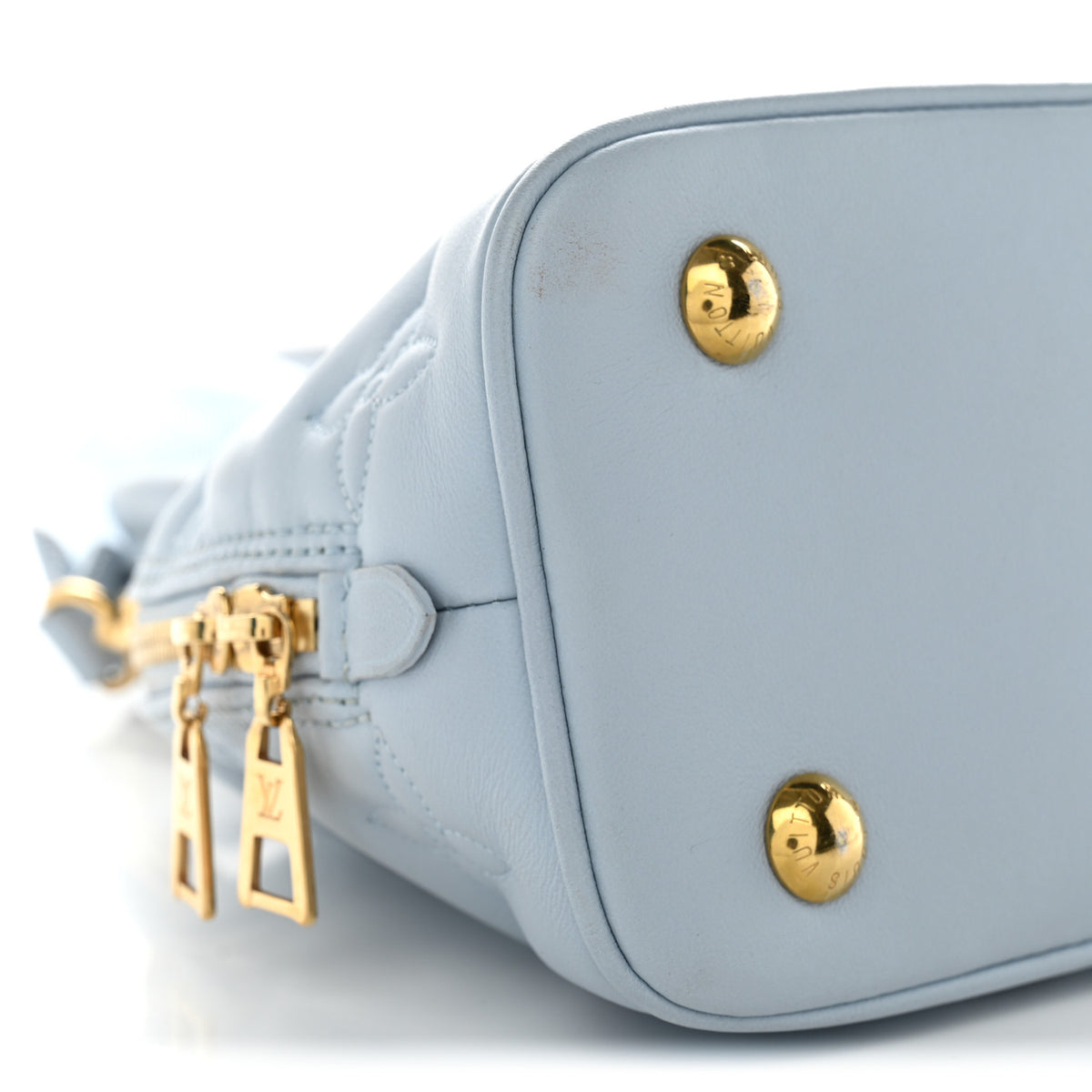 Calfskin Bubblegram Alma BB Ice Blue