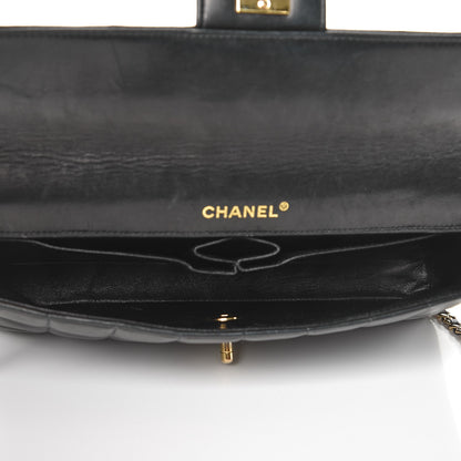 Chanel Lambskin East West Chocolate Bar Flap Black 5 of 13
