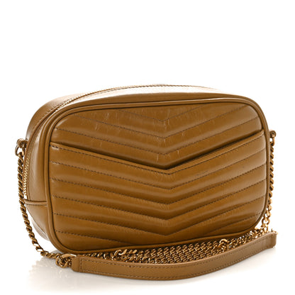 Saint Laurent Calfskin Matelasse Monogram Mini Lou Camera Bag Tabac Brown 3 of 8