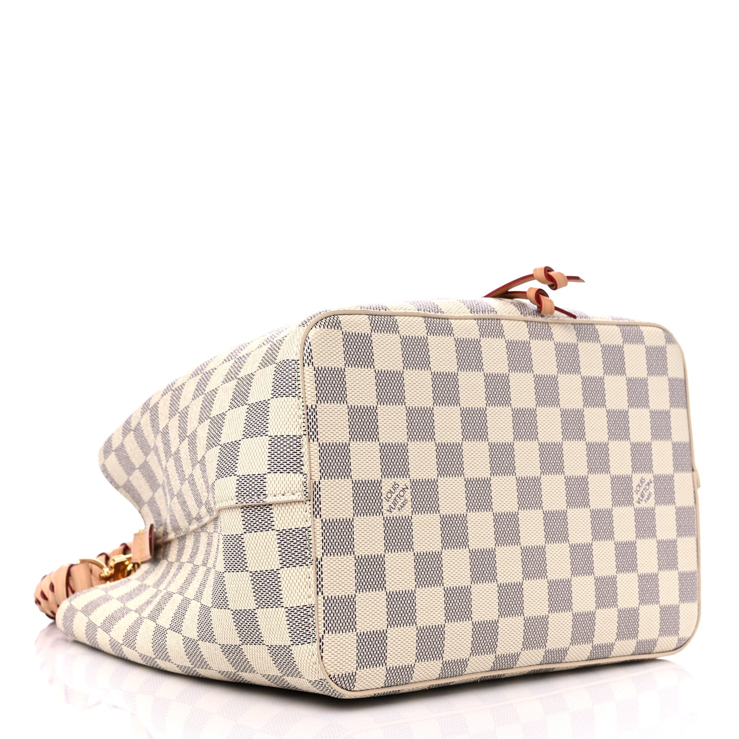 Damier Azur Braided Neonoe MM Peach Cream