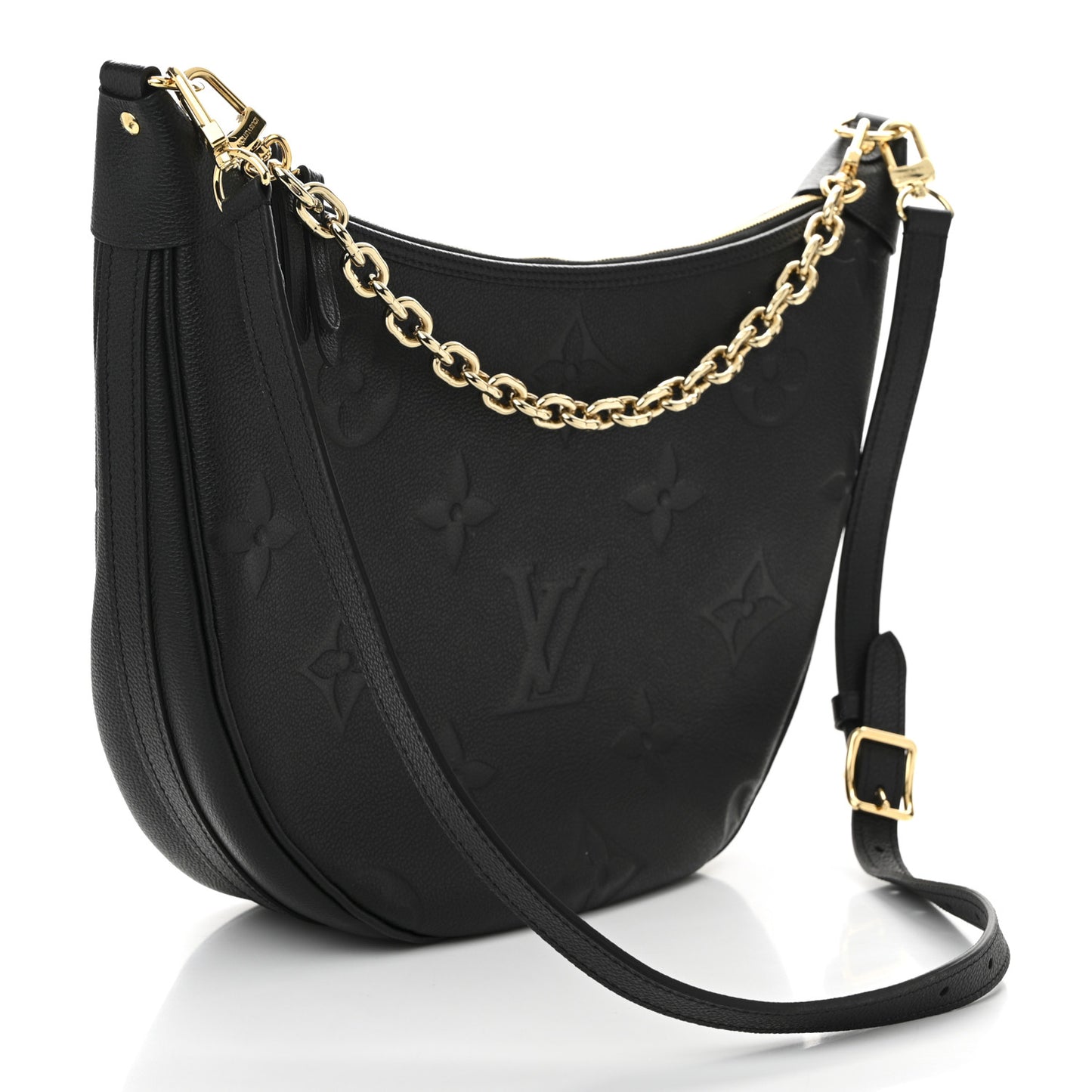 Empreinte Monogram Giant Loop Hobo Black