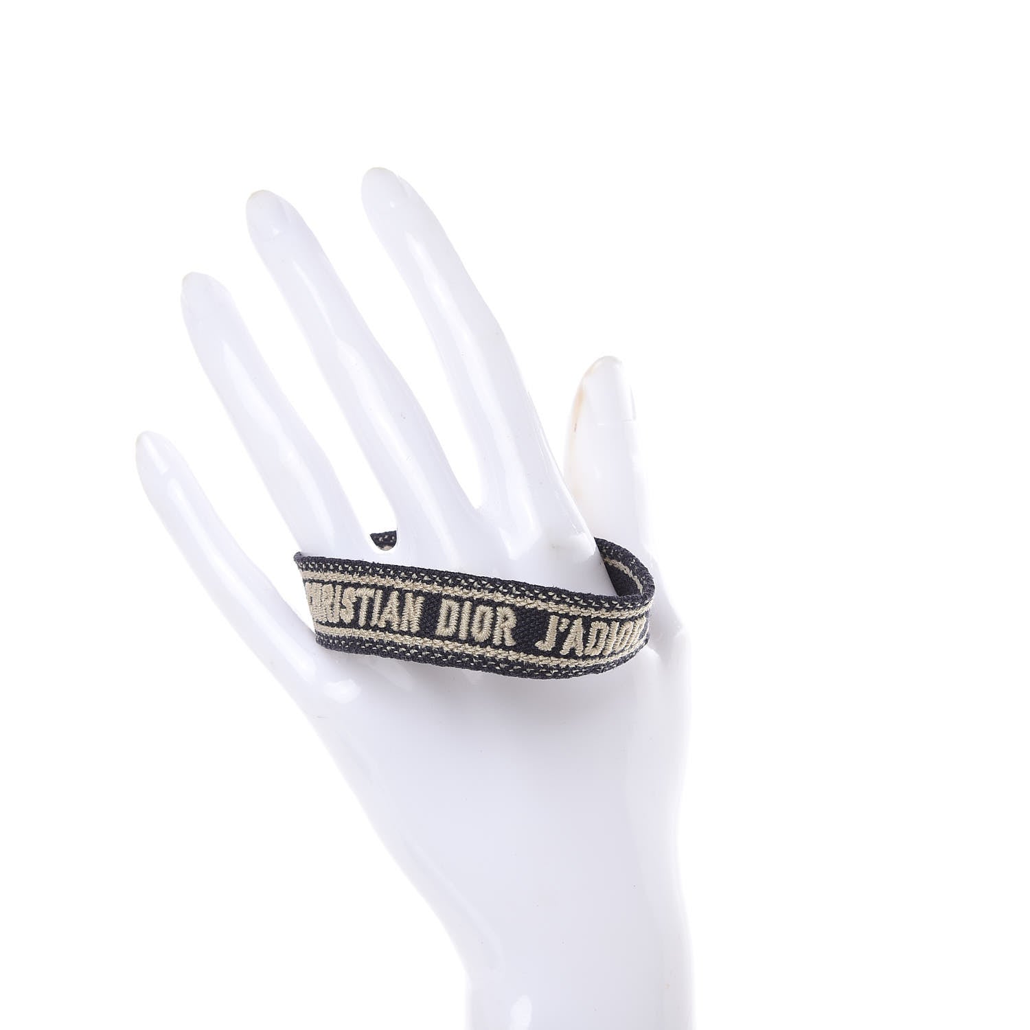 Christian Dior Woven Cotton J'Adior Friendship Bracelet Navy 2 of 3
