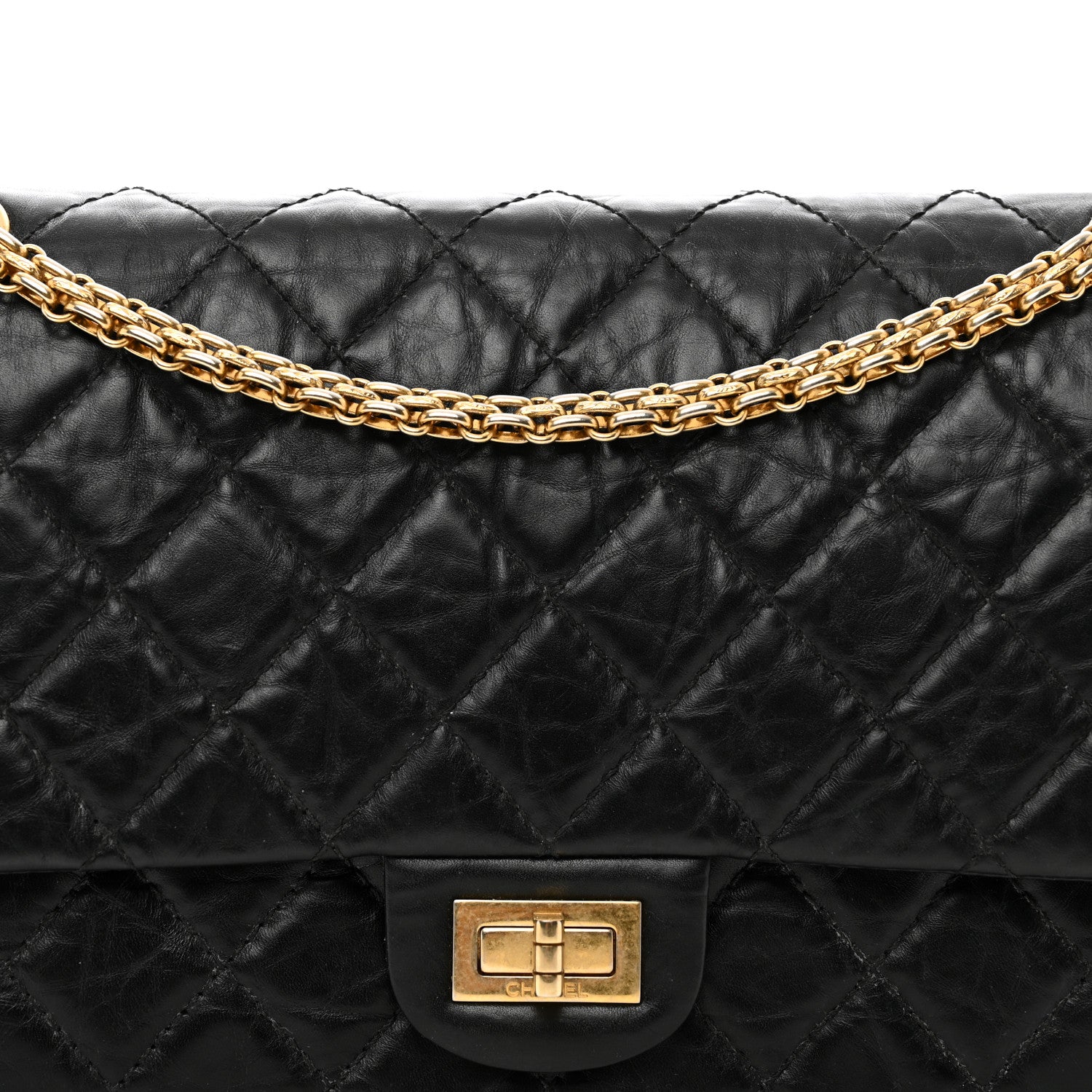 Chanel Aged Calfskin Quilted 2.55 Reissue 226 Flap Black 5 of 12