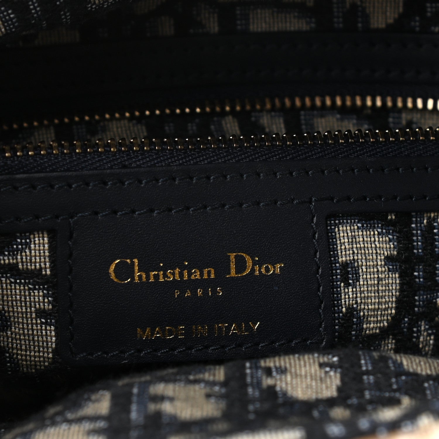 Christian Dior Wicker Oblique Basket Bag Blue 6 of 9