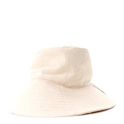 Loewe Canvas Calfskin Fisherman Bucket Hat 57 Soft White 5 of 8