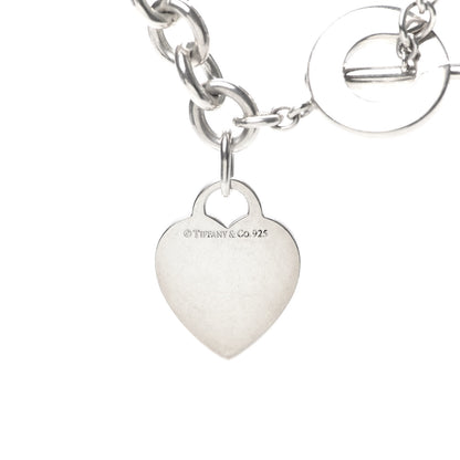 Tiffany Sterling Silver Heart Tag Toggle Necklace 4 of 5