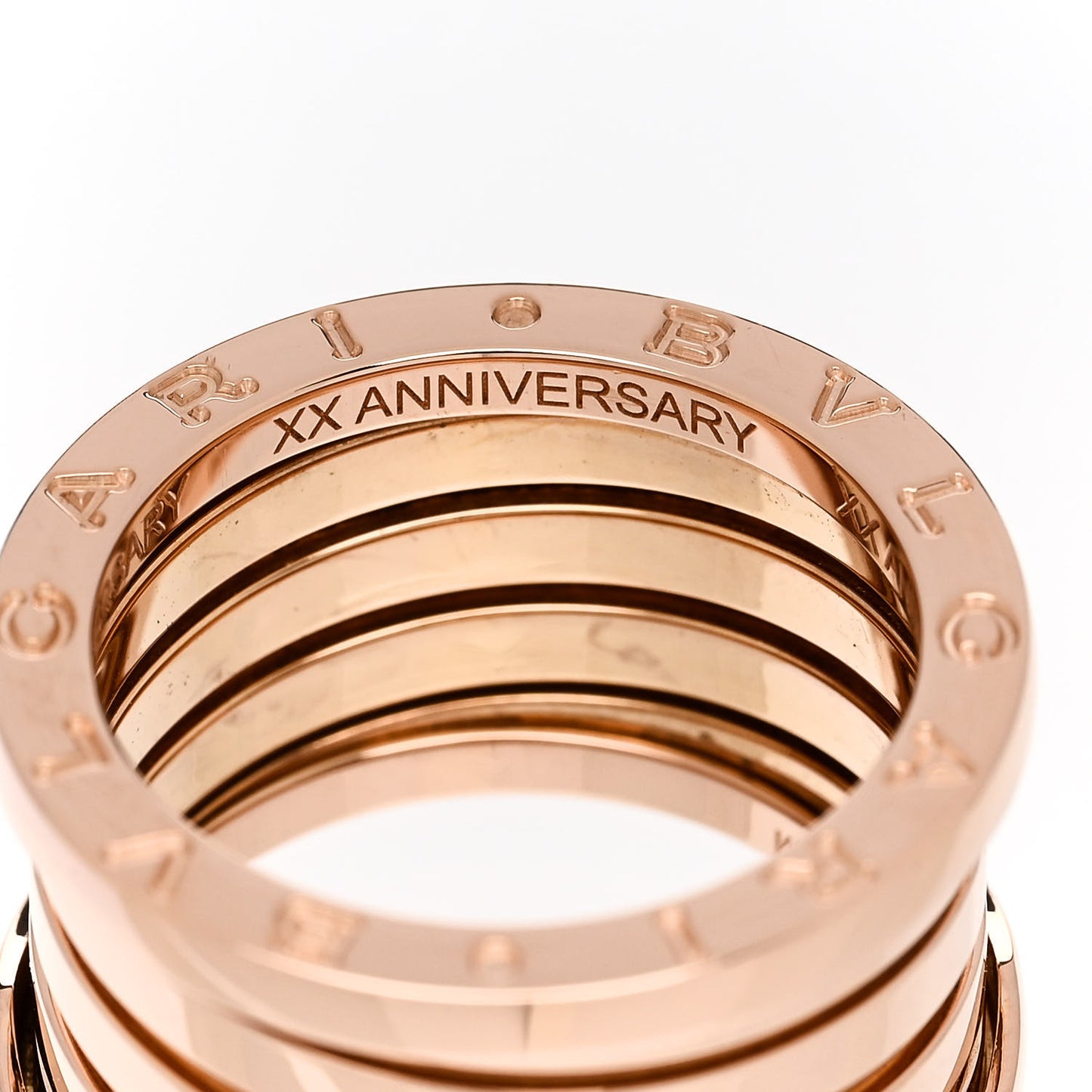 18K Rose Gold B.Zero1 Five-Band Anniversary Ring 54 6.75